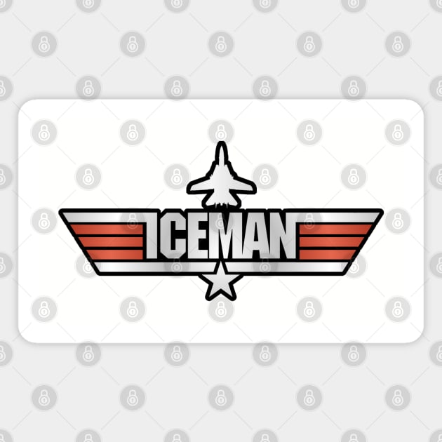 Top Gun Style - Iceman Magnet by RetroCheshire